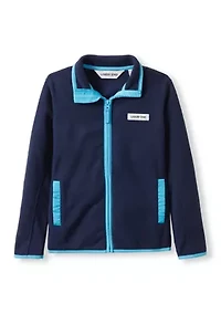 Boys 8-20 Everyday Fleece Full Zip Mock Collar Jacket