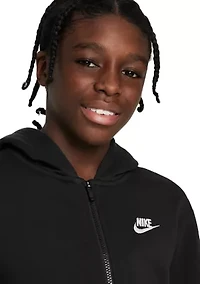 Unisex Big Kid Sportswear Club Fleece Full-Zip Hoodie