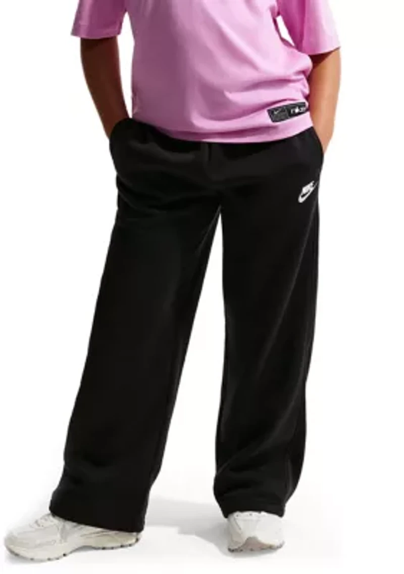 Big Kids Loose Open-Hem Pants