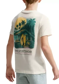Big Kids Beach Hut Graphic T-Shirt