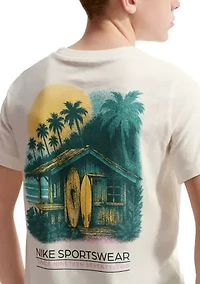 Big Kids Beach Hut Graphic T-Shirt