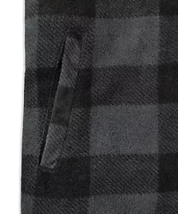 BOY'S QUILTED FLEECE HOODED SHIRT JACKET