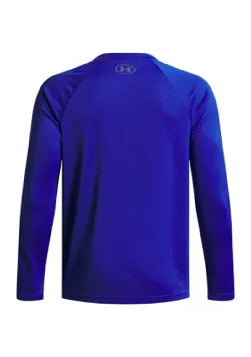 Boys Tech Hybrid Print Fill LS