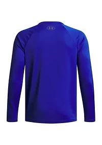 Boys Tech Hybrid Print Fill LS