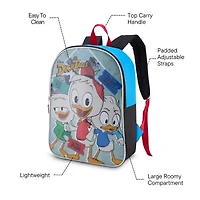 Ducktales 15" Boys Backpack With Padded Straps & Zip Compartment - Ideal Toddler Bookbag For School & Travel