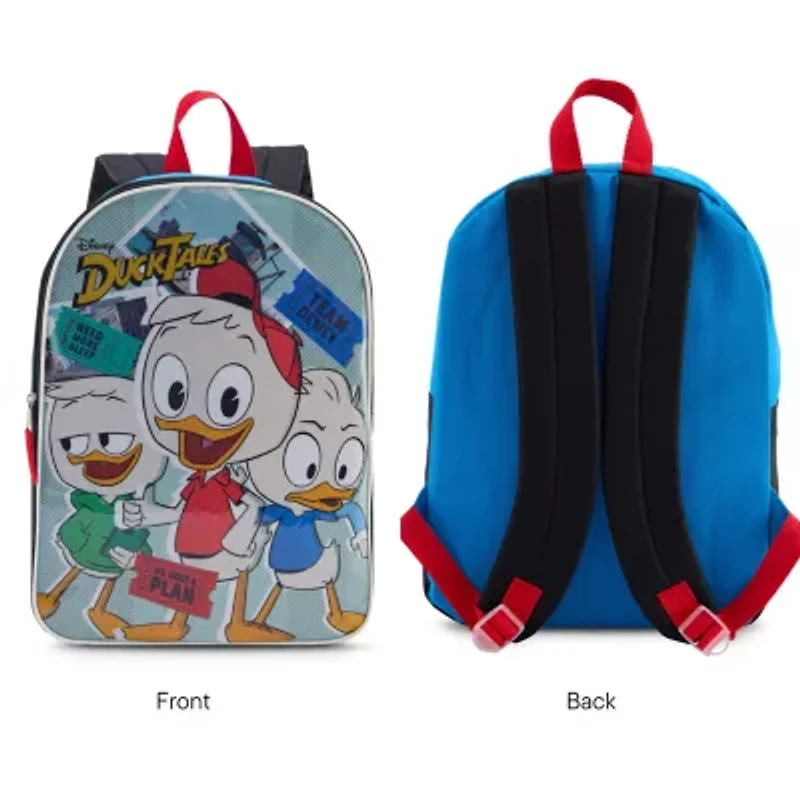 Ducktales 15" Boys Backpack With Padded Straps & Zip Compartment - Ideal Toddler Bookbag For School & Travel