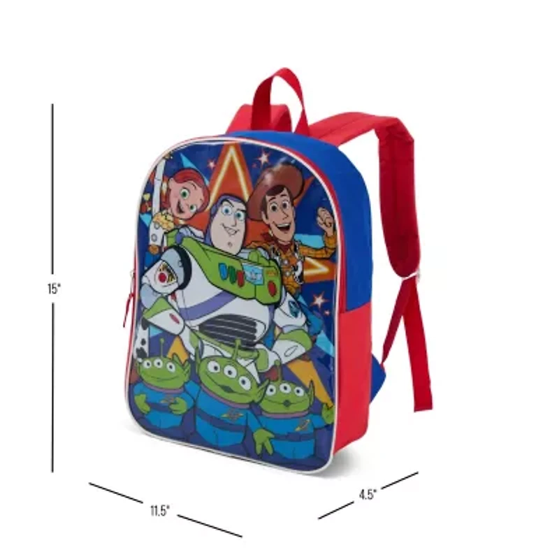 Toy Story 15" Boys Backpack With Padded Straps & Zip Compartment - Ideal Toddler Bookbag For School & Travel