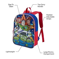 Toy Story 15" Boys Backpack With Padded Straps & Zip Compartment - Ideal Toddler Bookbag For School & Travel