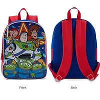 Toy Story 15" Boys Backpack With Padded Straps & Zip Compartment - Ideal Toddler Bookbag For School & Travel