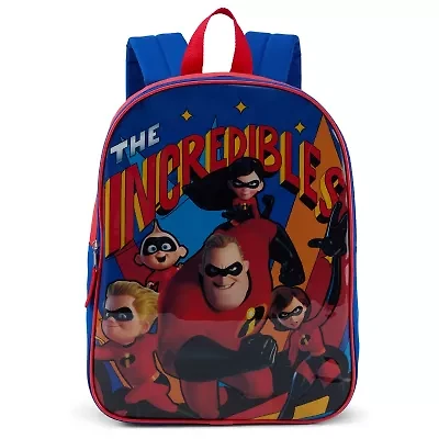 Incredibles 15" Boys Backpack With Padded Straps & Zip Compartment - Ideal Toddler Bookbag For School & Travel