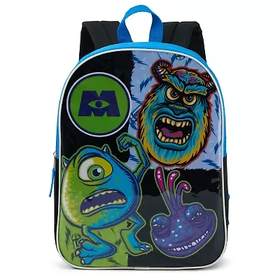 Monsters 15" Boys Backpack With Padded Straps & Zip Compartment - Ideal Toddler Bookbag For School & Travel