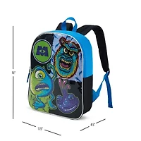 Monsters 15" Boys Backpack With Padded Straps & Zip Compartment - Ideal Toddler Bookbag For School & Travel