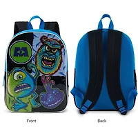 Monsters 15" Boys Backpack With Padded Straps & Zip Compartment - Ideal Toddler Bookbag For School & Travel