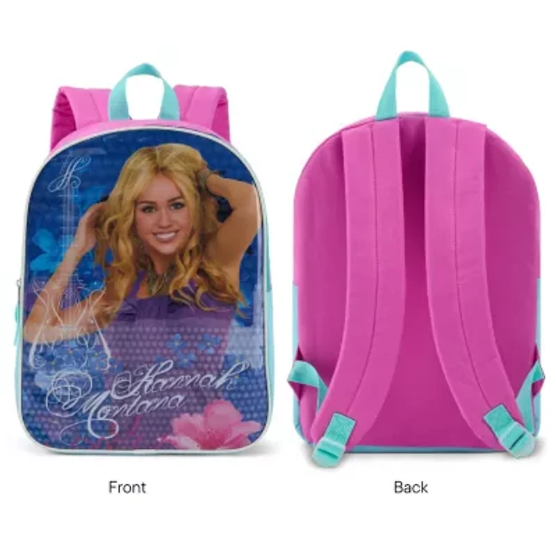 Hannah Montana 15" Girls Backpack With Padded Straps & Zip Compartment - Ideal Toddler Bookbag For School & Travel