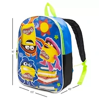 Play-Doh 15" Boys Backpack With Padded Straps & Zip Compartment - Ideal Toddler Bookbag For School & Travel