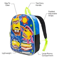 Play-Doh 15" Boys Backpack With Padded Straps & Zip Compartment - Ideal Toddler Bookbag For School & Travel