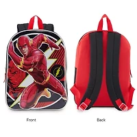 Flash 15" Boys Backpack With Padded Straps & Zip Compartment - Ideal Toddler Bookbag For School & Travel