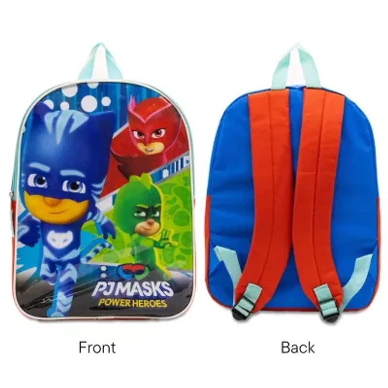Pj Masks 15" Boys Backpack With Padded Straps & Zip Compartment - Ideal Toddler Bookbag For School & Travel