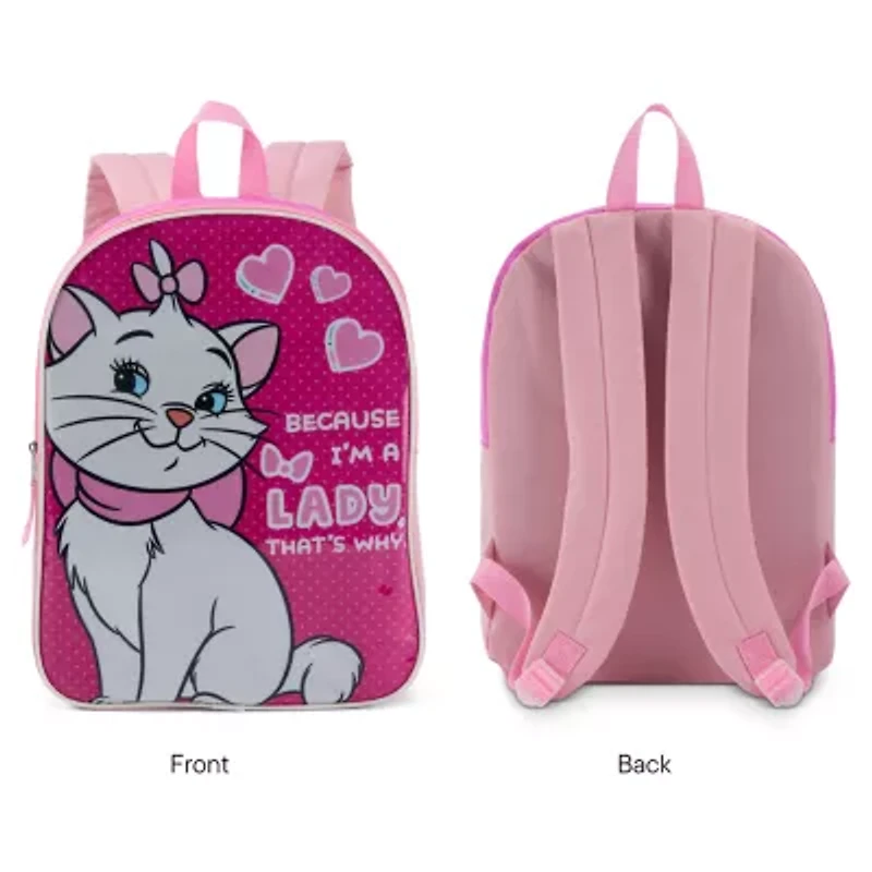 Aristocrats 15" Girls Backpack With Padded Straps & Zip Compartment - Ideal Toddler Bookbag For School & Travel