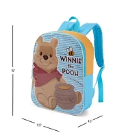 Winnie The Pooh 15" Girls Backpack With Padded Straps & Zip Compartment - Ideal Toddler Bookbag For School & Travel
