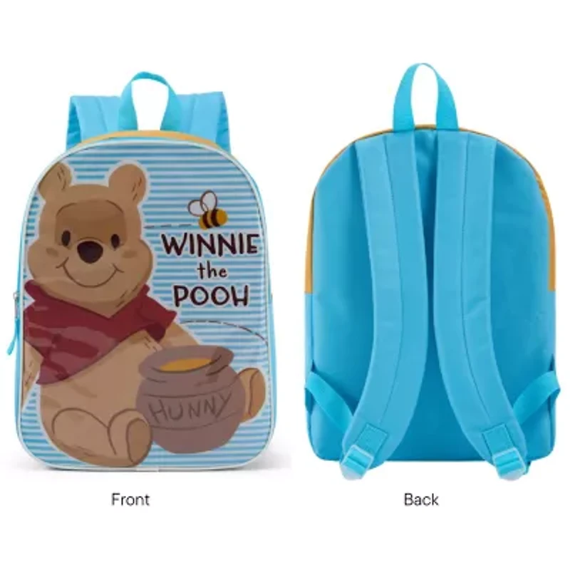 Winnie The Pooh 15" Girls Backpack With Padded Straps & Zip Compartment - Ideal Toddler Bookbag For School & Travel