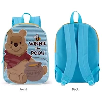Winnie The Pooh 15" Girls Backpack With Padded Straps & Zip Compartment - Ideal Toddler Bookbag For School & Travel