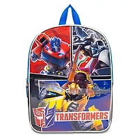 Transformers 15" Boys Backpack With Padded Straps & Zip Compartment - Ideal Toddler Bookbag For School & Travel
