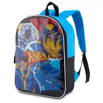 X-Men 15" Boys Backpack With Padded Straps & Zip Compartment - Ideal Toddler Bookbag For School & Travel