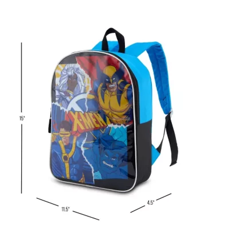 X-Men 15" Boys Backpack With Padded Straps & Zip Compartment - Ideal Toddler Bookbag For School & Travel
