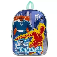 Fantastic Four 15" Boys Backpack With Padded Straps & Zip Compartment - Ideal Toddler Bookbag For School & Travel