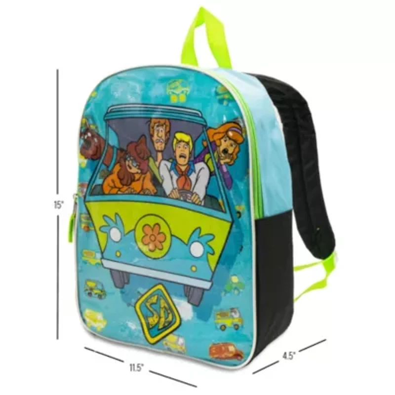 Scooby-Doo 15" Boys Backpack With Padded Straps & Zip Compartment - Ideal Toddler Bookbag For School & Travel