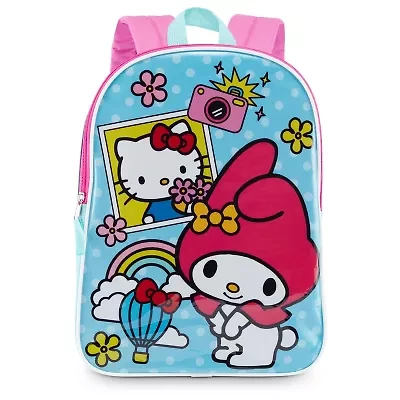 My Melody 15" Girls Backpack With Padded Straps & Zip Compartment - Ideal Toddler Bookbag For School & Travel