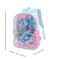 Furby 15" Girls Backpack With Padded Straps & Zip Compartment - Ideal Toddler Bookbag For School & Travel