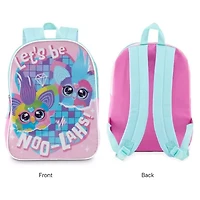Furby 15" Girls Backpack With Padded Straps & Zip Compartment - Ideal Toddler Bookbag For School & Travel