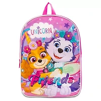 Paw Patrol 15" Girls Backpack With Padded Straps & Zip Compartment - Ideal Toddler Bookbag For School & Travel