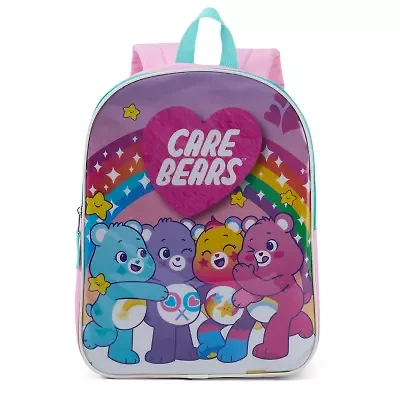 Care Bears 15" Girls Backpack With Padded Straps & Zip Compartment - Ideal Toddler Bookbag For School & Travel