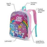 Care Bears 15" Girls Backpack With Padded Straps & Zip Compartment - Ideal Toddler Bookbag For School & Travel