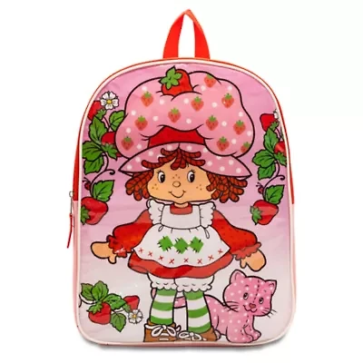 Strawberry Shortcake 15" Girls Backpack With Padded Straps & Zip Compartment - Ideal Toddler Bookbag For School & Travel