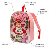 Strawberry Shortcake 15" Girls Backpack With Padded Straps & Zip Compartment - Ideal Toddler Bookbag For School & Travel