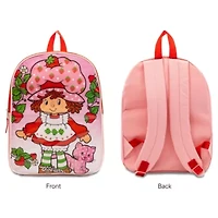 Strawberry Shortcake 15" Girls Backpack With Padded Straps & Zip Compartment - Ideal Toddler Bookbag For School & Travel
