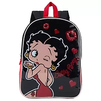 Betty Boop 15" Girls Backpack With Padded Straps & Zip Compartment - Ideal Toddler Bookbag For School & Travel