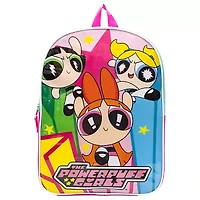 Powerpuff Girls 15" Girls Backpack With Padded Straps & Zip Compartment - Ideal Toddler Bookbag For School & Travel