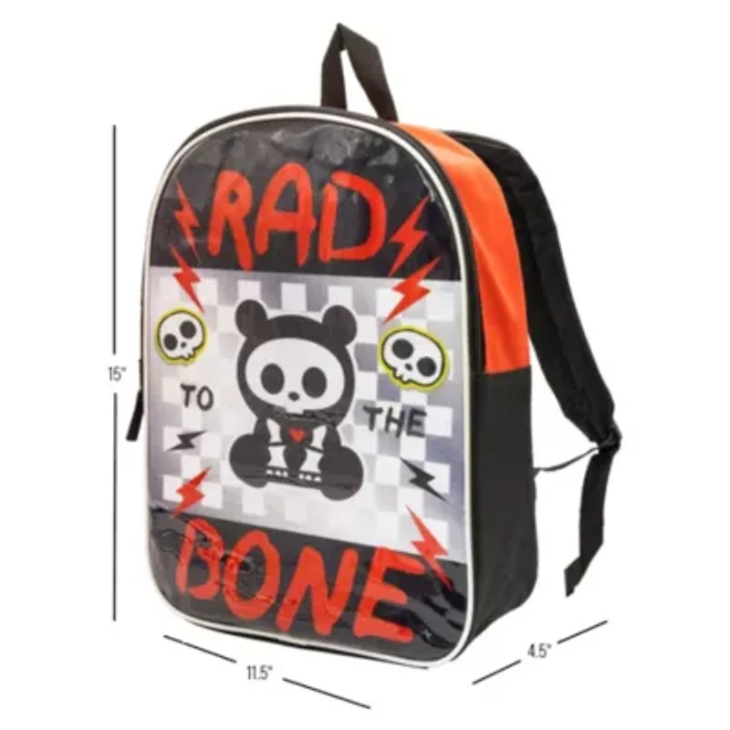 Skelanimals 15" Girls Backpack With Padded Straps & Zip Compartment - Ideal Toddler Bookbag For School & Travel