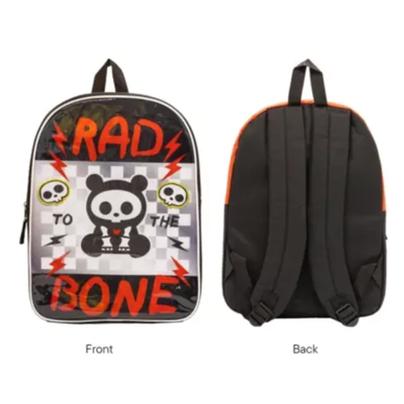 Skelanimals 15" Girls Backpack With Padded Straps & Zip Compartment - Ideal Toddler Bookbag For School & Travel