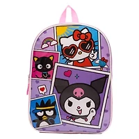 Kuromi 15" Girls Backpack With Padded Straps & Zip Compartment - Ideal Toddler Bookbag For School & Travel
