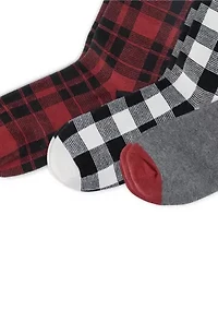 Holiday Sled Bear Socks - 3-Pack