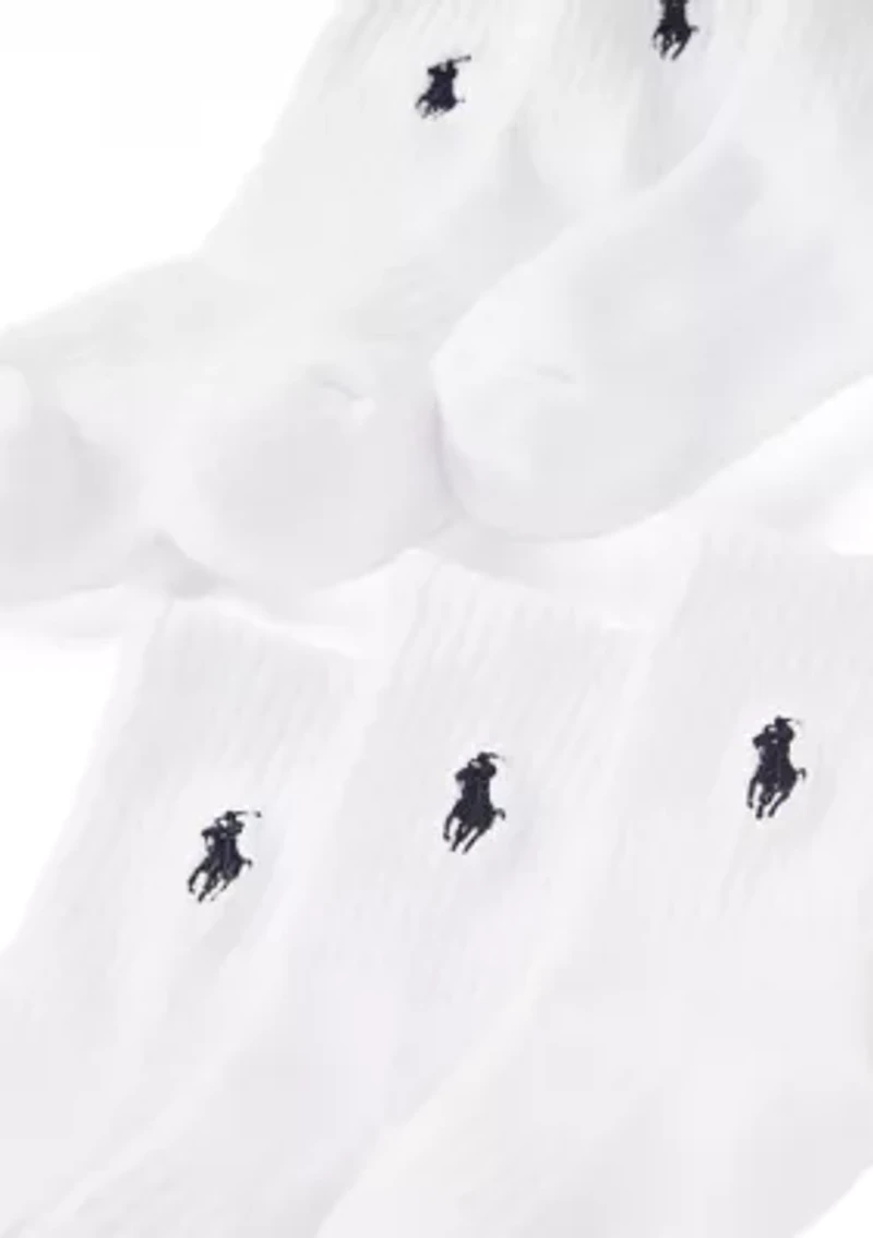 Boys 4-11 Cotton Blend Crew Socks - 6-Pack