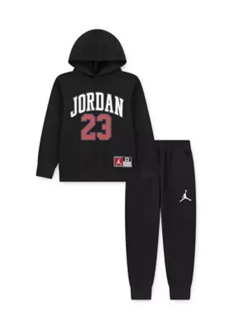 Boys 4-7 Jersey Graphic Hoodie and Joggers Set