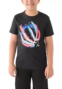 Boys 8-20 Basketball Fire Graphic T-Shirt