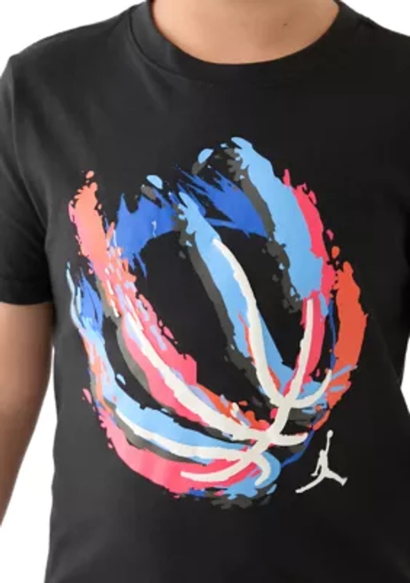 Boys 8-20 Basketball Fire Graphic T-Shirt
